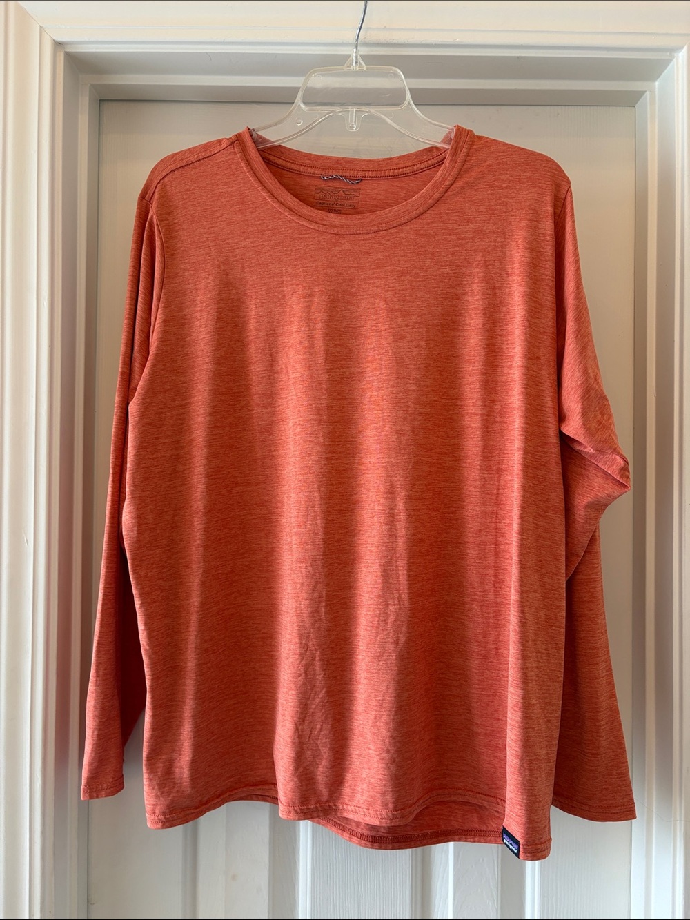 Patagonia Capilene Cool Daily Long Sleeve Performance Shirt Orange XXL